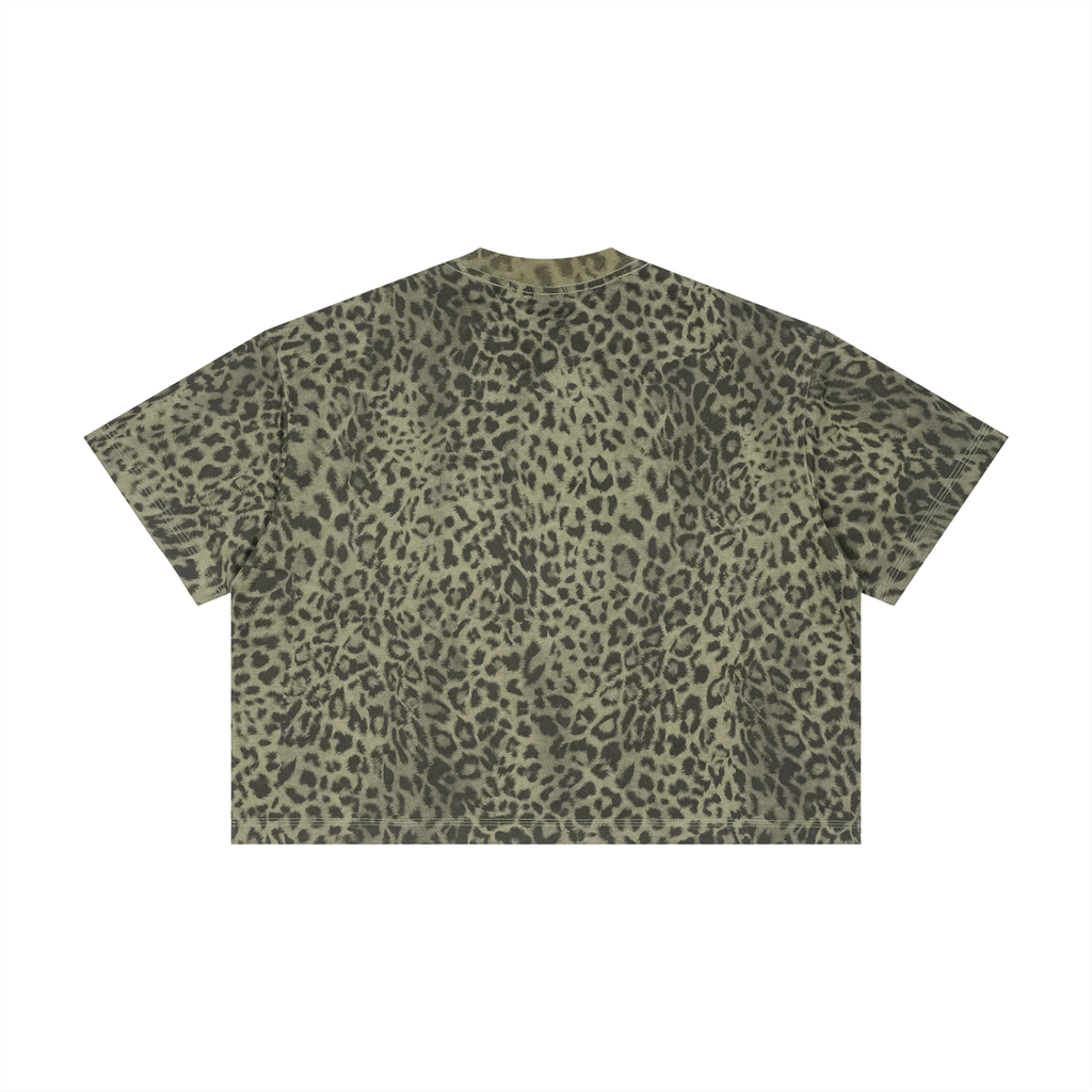 Diakanke Leopard Print Boxy T-Shirt