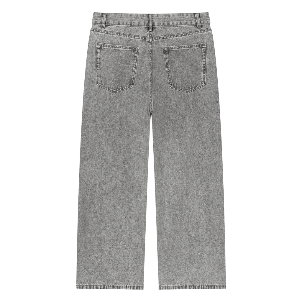 Diakanke Vintage Wash Straight Leg Jeans