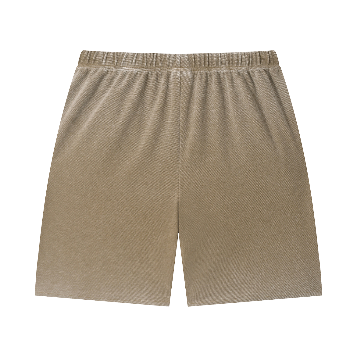 Diakanke Vintage Wash Sunfade Waffle Raw Hem Shorts