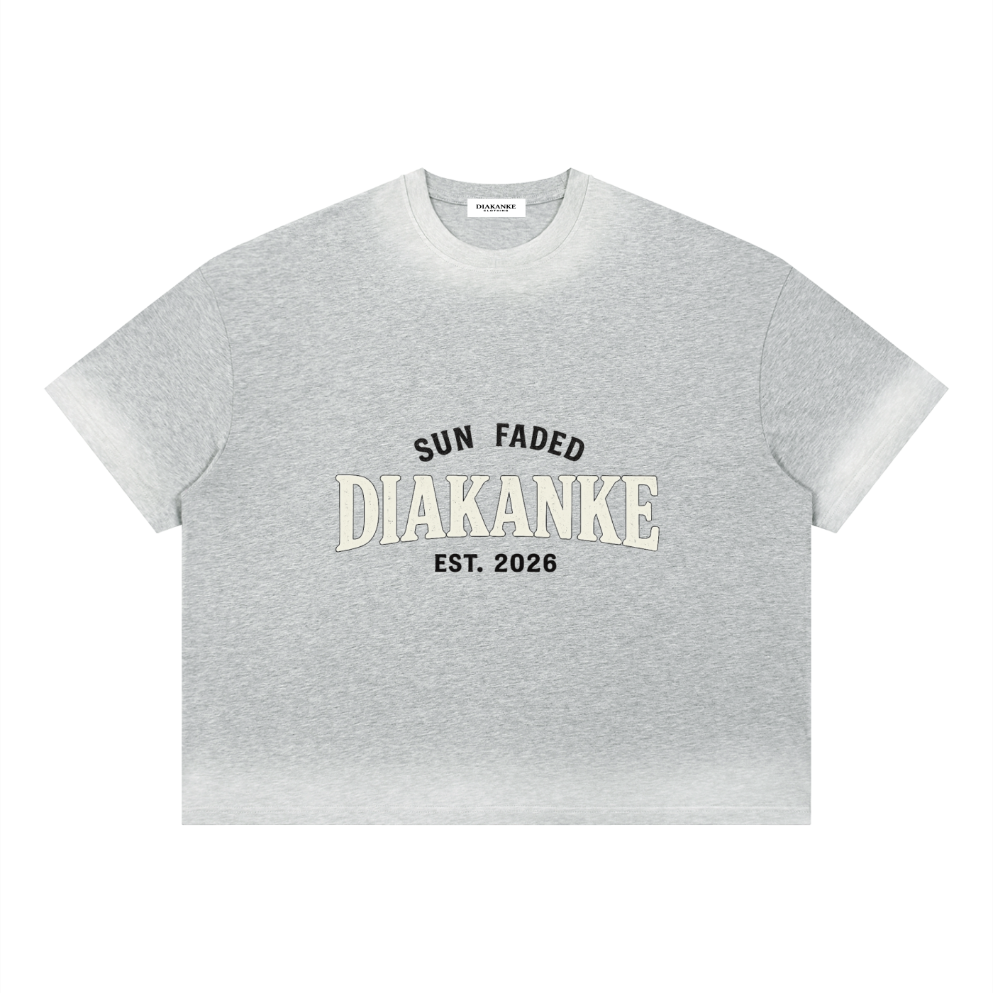 Diakanke Boxy Sunfade Vintage Wash T-Shirt
