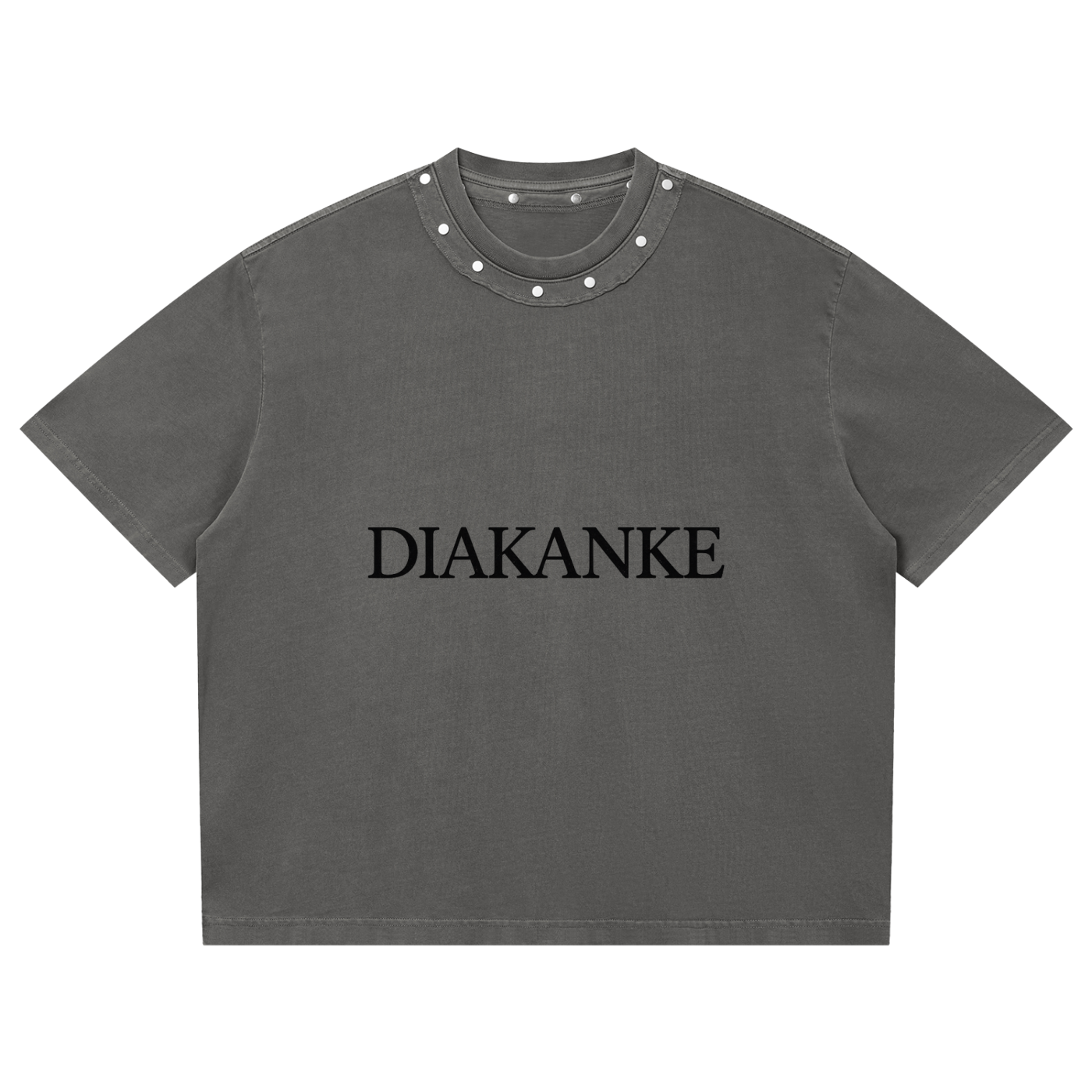 Diakanke Washed Boxy Studded T-Shirt