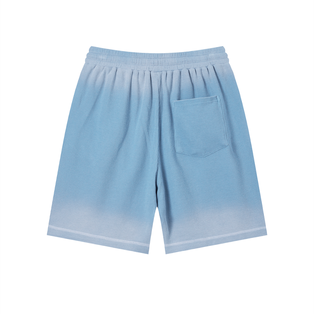 Diakanke Sunfade Waffle Raw Hem Shorts