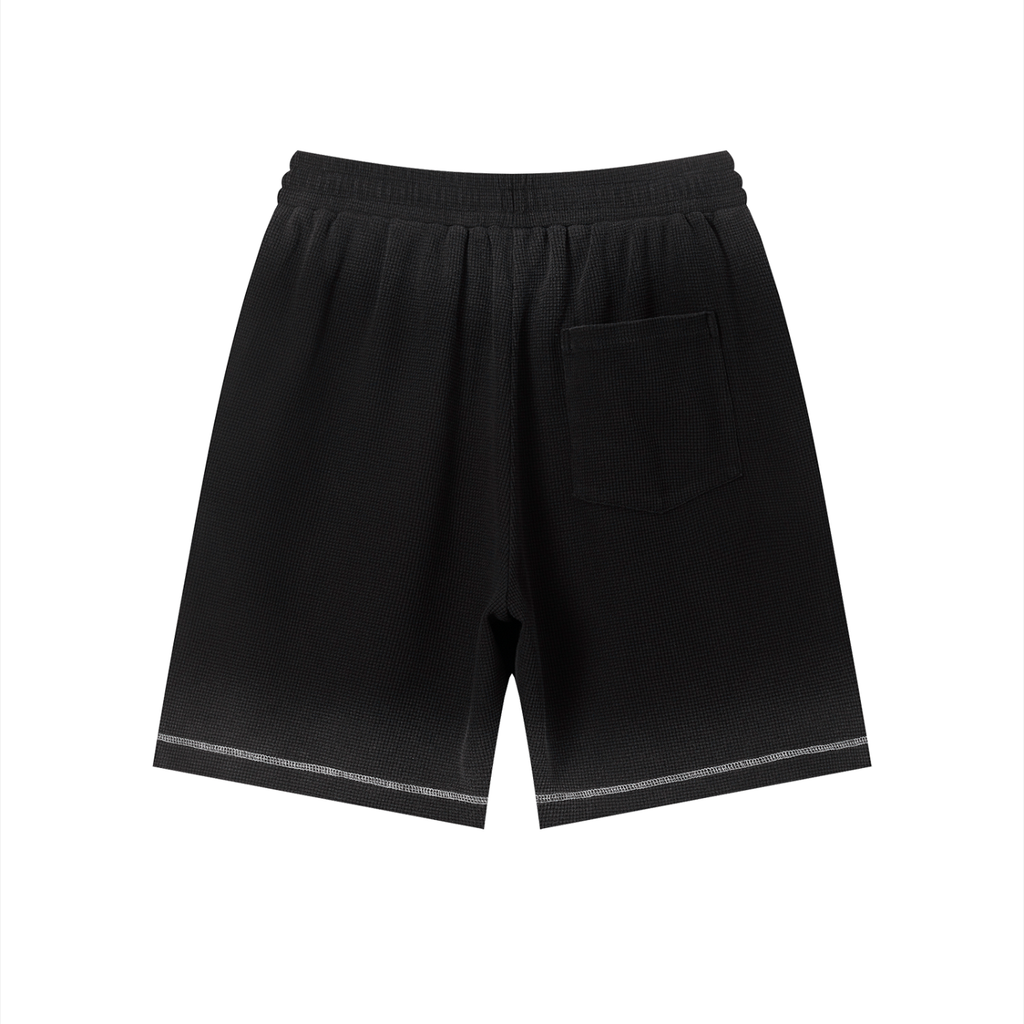 Diakanke Sunfade Waffle Raw Hem Shorts