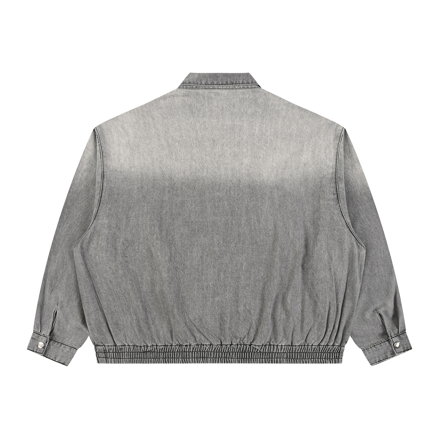 Diakanke Vintage Wash Full-Zip Denim Jacket