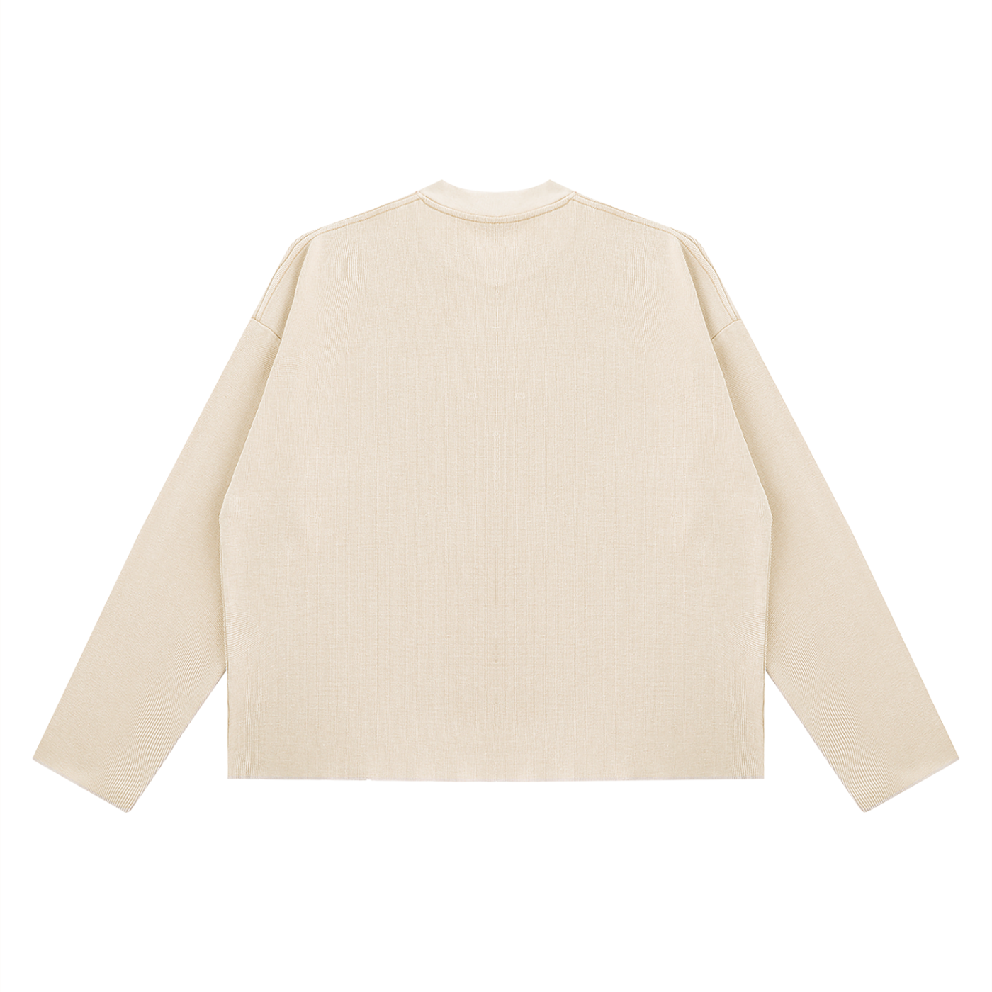 Diakanke Vintage Wash Boxy  Waffle Raw Edge T-Shirt