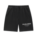 Diakanke Vintage Wash Sunfade Waffle Raw Hem Shorts