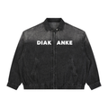 Diakanke Vintage Wash Full-Zip Denim Jacket