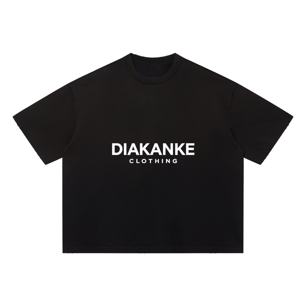 Diakanke Sun Fade Distressed Boxy T-Shirt