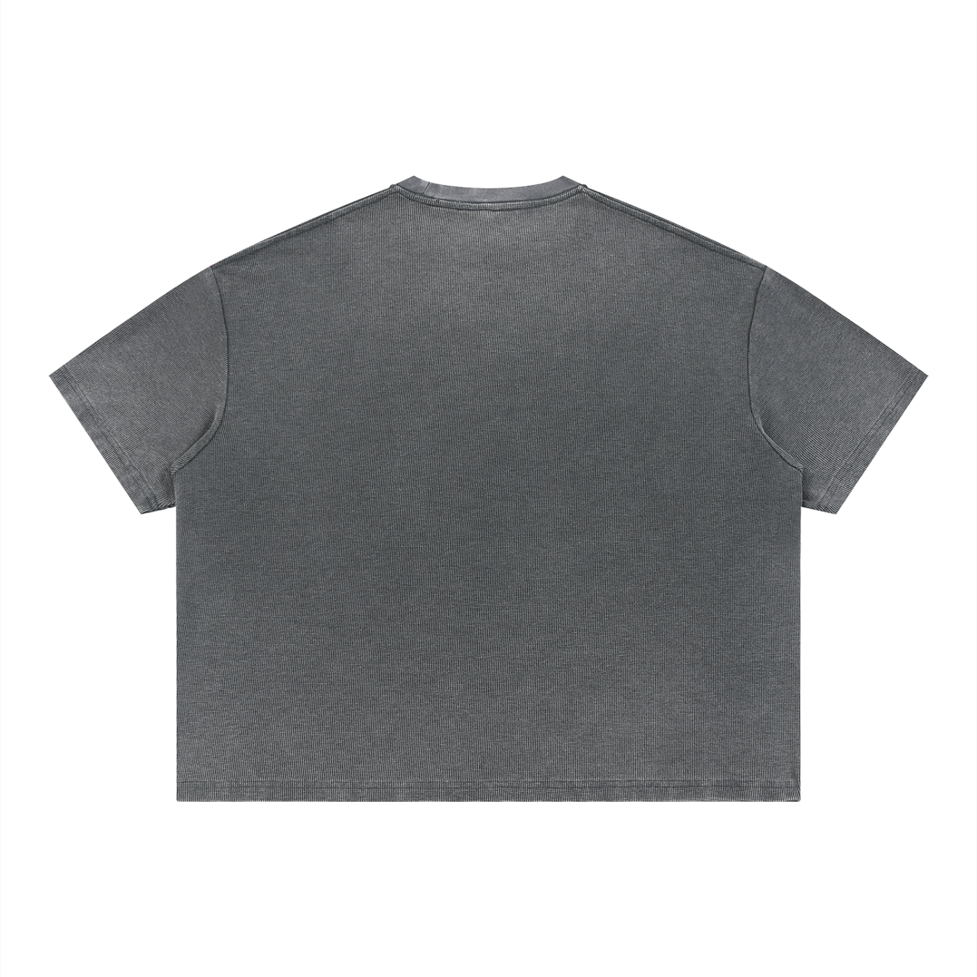 Diakanke Vintage Wash Sunfade Boxy Waffle T-Shirt