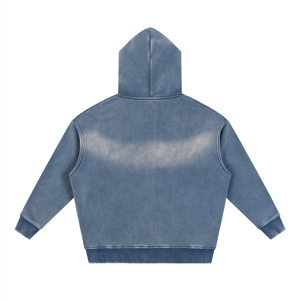 Diakanke Sunfade Two-way Zipper Boxy Fleece Hoodie