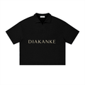 Diakanke Waffle Boxy Polo Shirt