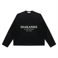 Diakanke Vintage Wash Boxy  Waffle Raw Edge T-Shirt