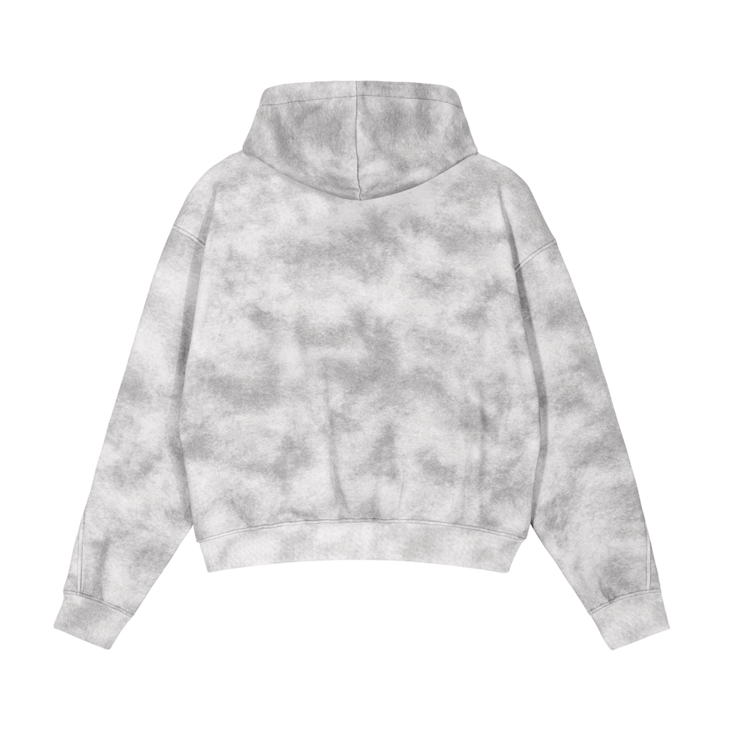 Diakanke Dirty Washed Zip-Up Fleece Hoodie