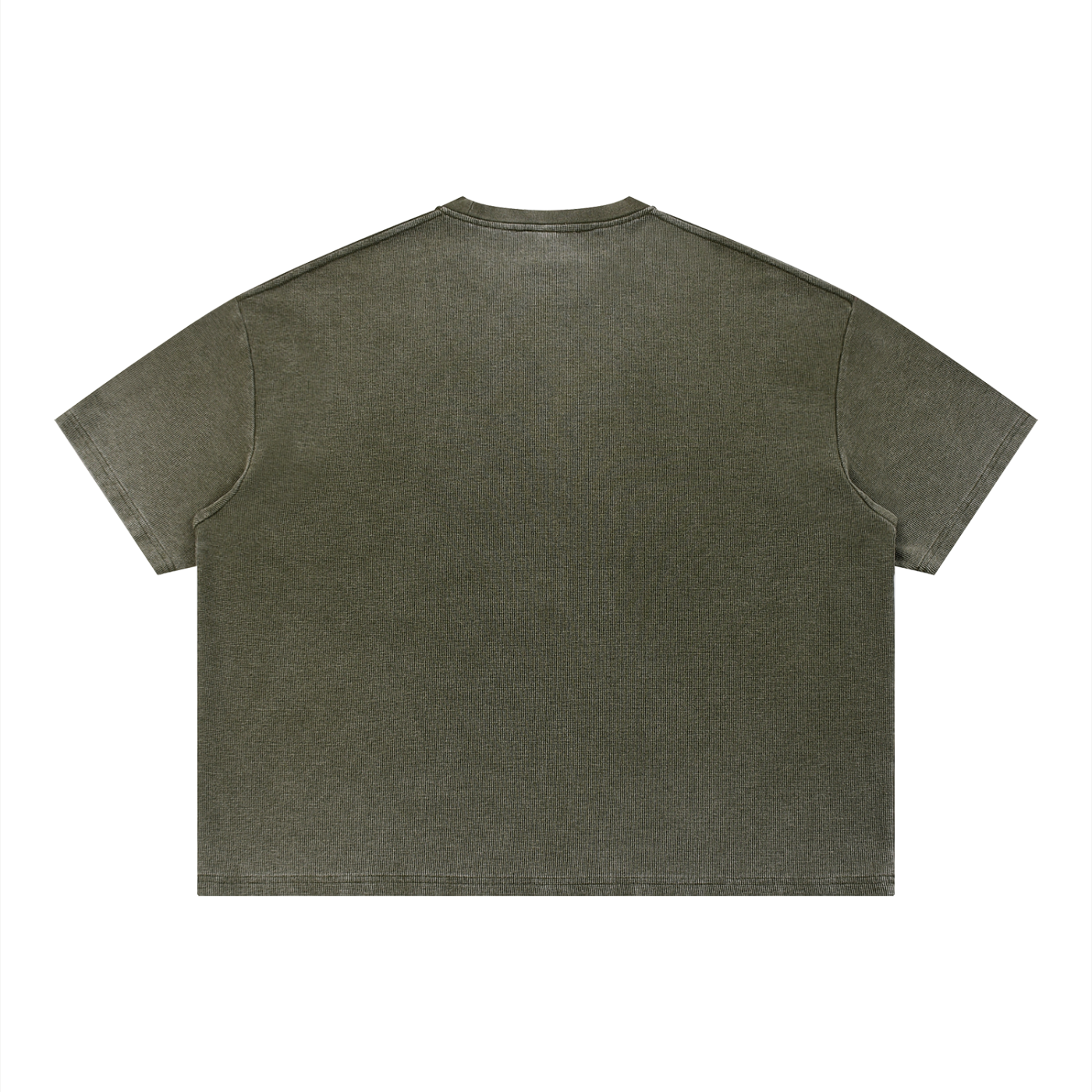 Diakanke Vintage Wash Sunfade Boxy Waffle T-Shirt