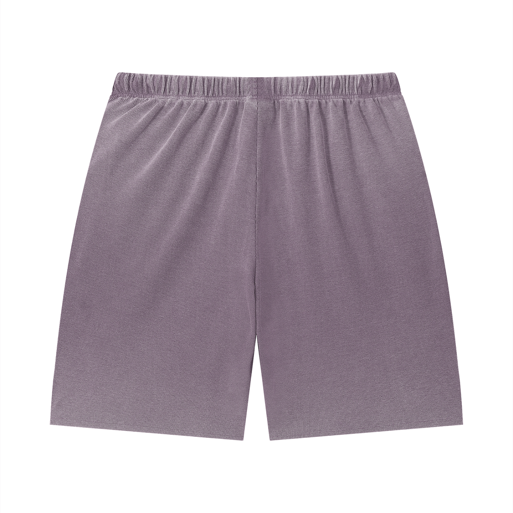 Diakanke Vintage Wash Sunfade Waffle Raw Hem Shorts
