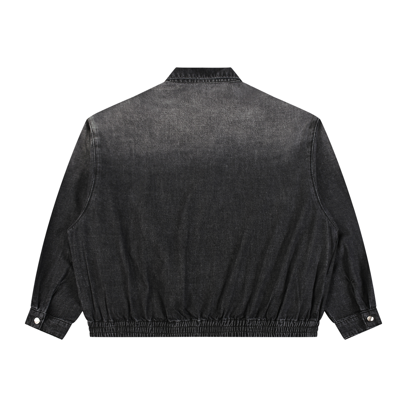 Diakanke Vintage Wash Full-Zip Denim Jacket