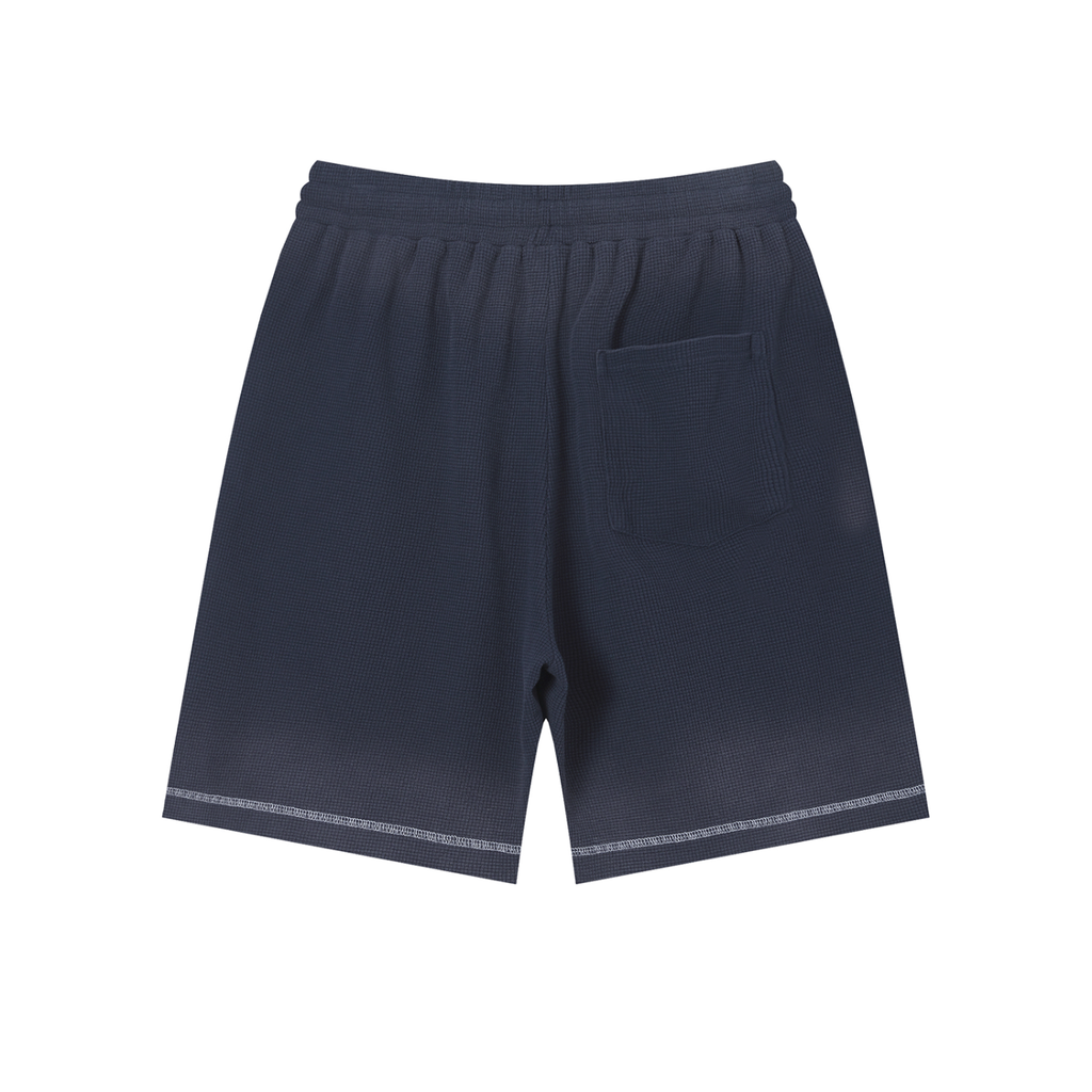 Diakanke Sunfade Waffle Raw Hem Shorts