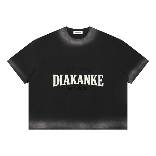 Diakanke Boxy Sunfade Vintage Wash T-Shirt