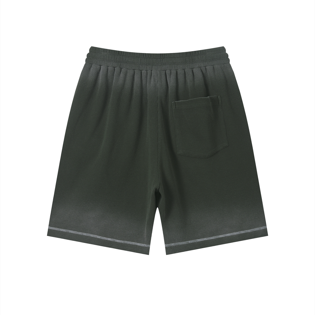 Diakanke Sunfade Waffle Raw Hem Shorts