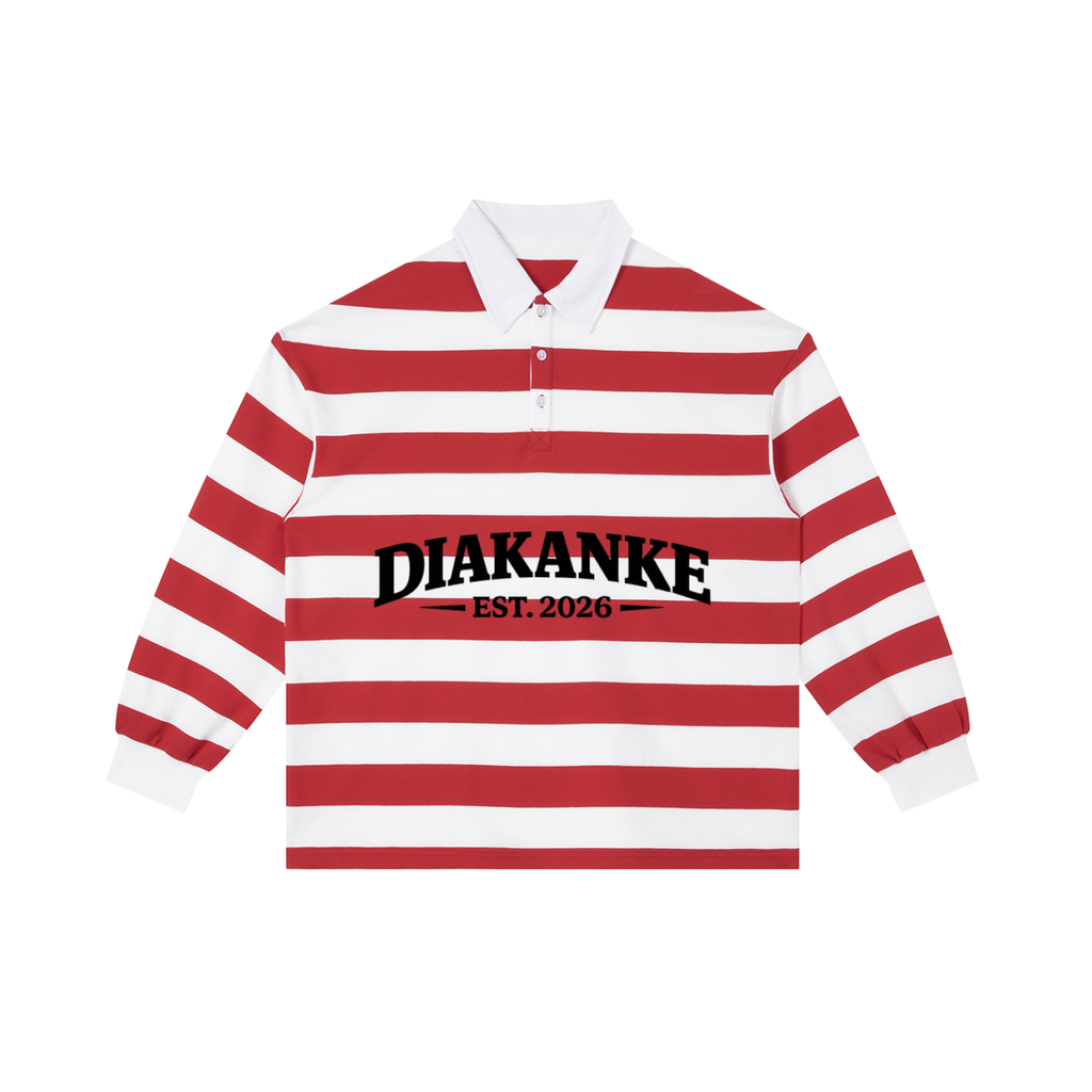 Diakanke Block Stripe Polo Shirt