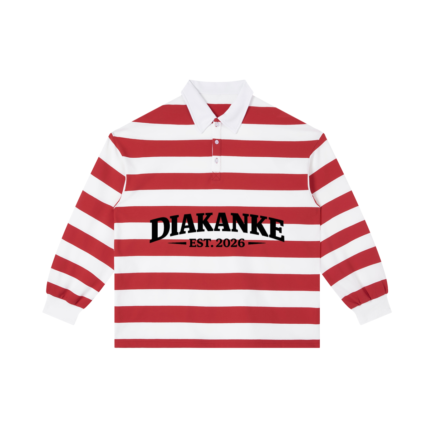Diakanke Block Stripe Polo Shirt